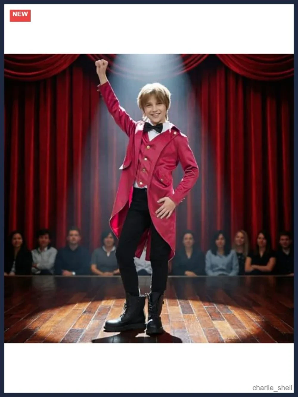 Boys Steampunk Tailcoat Halloween Costume Victorian Jacket